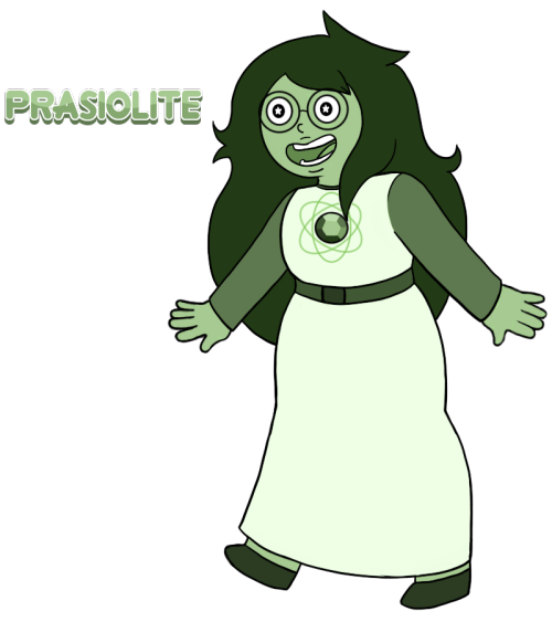 Prasiolite came out much smaller than usual quartz and much later than the rest. She was alone for a