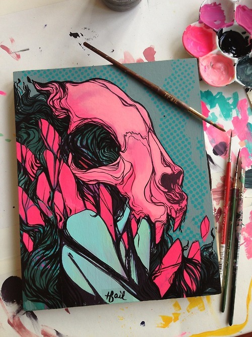 martinekenblog:  T.S. Claire is a self-taught Los Angeles based painter, who has quickly become one of the city’s most unique and carefully watched artists. More here Follow Martineken Blog on:FacebookTwitterPinterest 