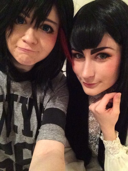 godirtypop:  I hung out with Nee-san this weekend and we did some make-up tests for these two! I knew she would make the perfect Satsuki hihihi~