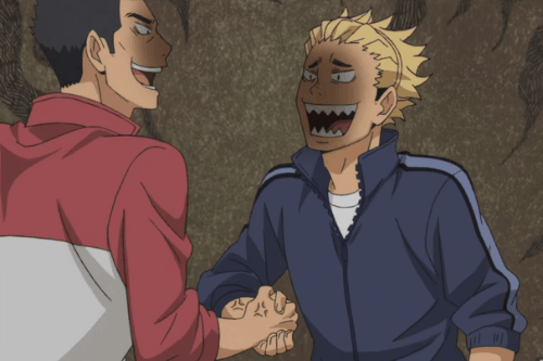yessiloveslink:  Karasuno+Nekoma’s handshakes 