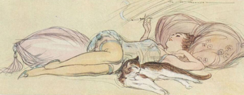 yesterdaysprint:  Sketches by A.K. MacDonald, adult photos