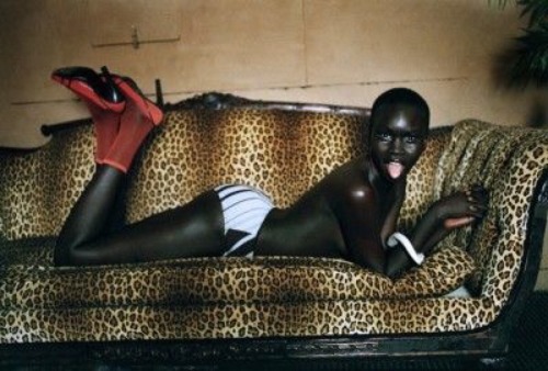 bleachyourself:Alek Wek by Ellen von Unwerth, 1997