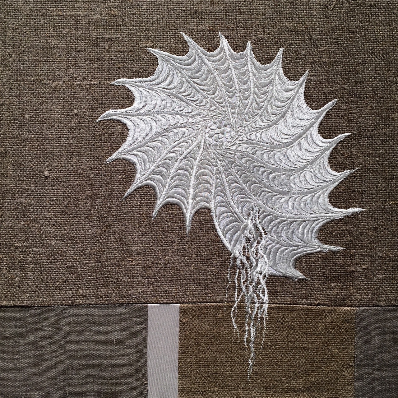 letmypeopleshow:  Angelo Filomeno’s Embroidered Paintings Conjure an Undersea Kingdom