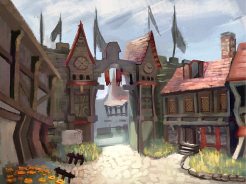 9lg-art:Was looking through some old art and found these FFIX environment studies I did back in 2013