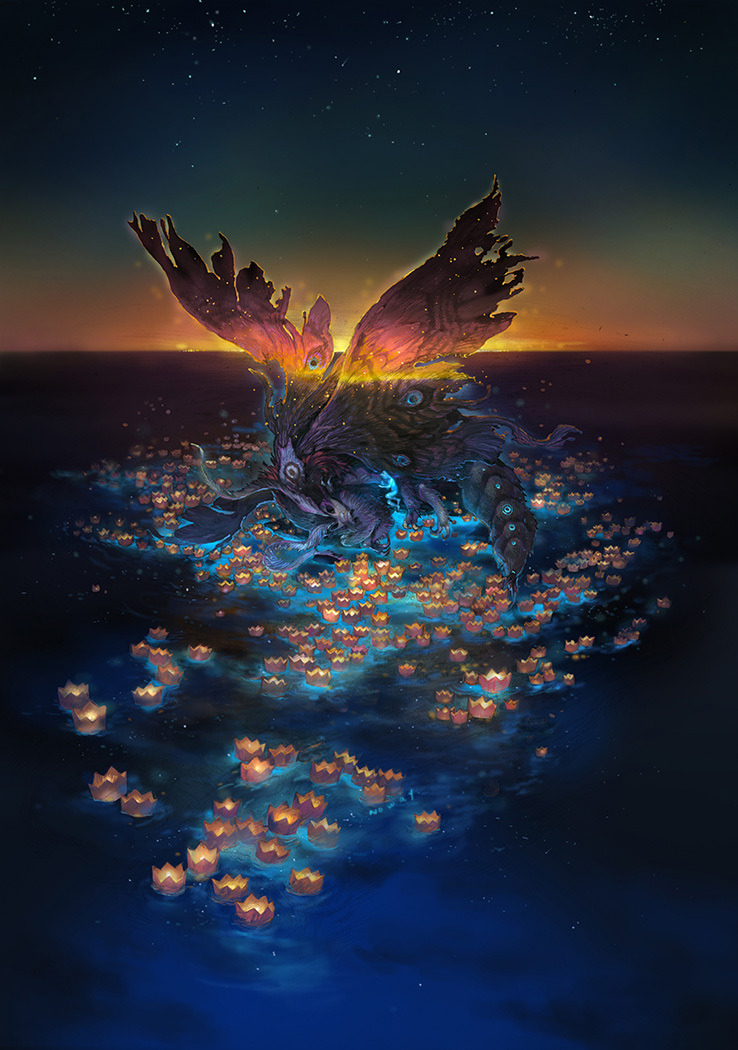 swirlofillustration:  晨光 | 飞火 