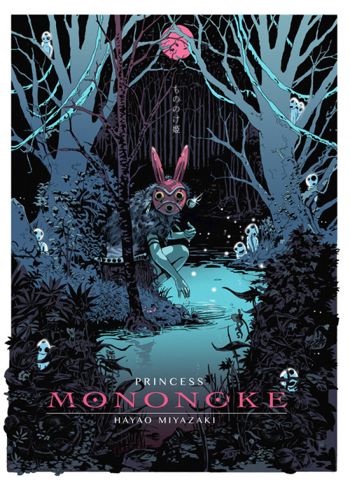 thepostermovement:Princess Mononoke by Michael Raaflaub