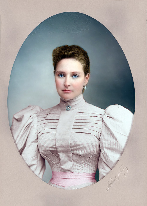 Empress Alexandra Feodorovna of Russia, 1896.Original picture