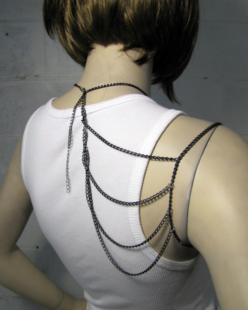 Silver and black plated Body chain jewelryCheck out this item and more on 621fashions.com!