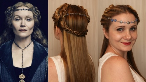 The White Princess: Elizabeth Woodville Inspired Twists &amp; DIY Hair Jewelry