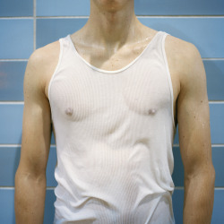 pubic:Boys in Wet Tank Tops (by Sasha Frolova)