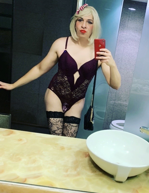 tgirlinthemirror:veronicatv31:I just love this lingerie set!!! 💁🏼‍♀️Lovely! And just a hint of the cage underneath. 😍😍❤️☺️