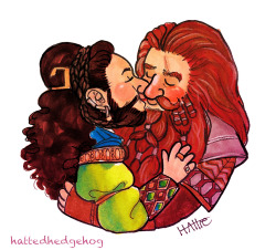 hattedhedgehog:  13 Days for 13 Dwarves: Gloin (Day 6), and his wife. 