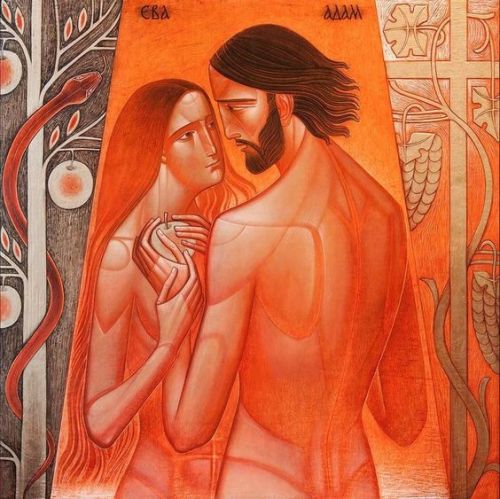 via-crucis: Adam and Eve by Lyuba Yatskiv 