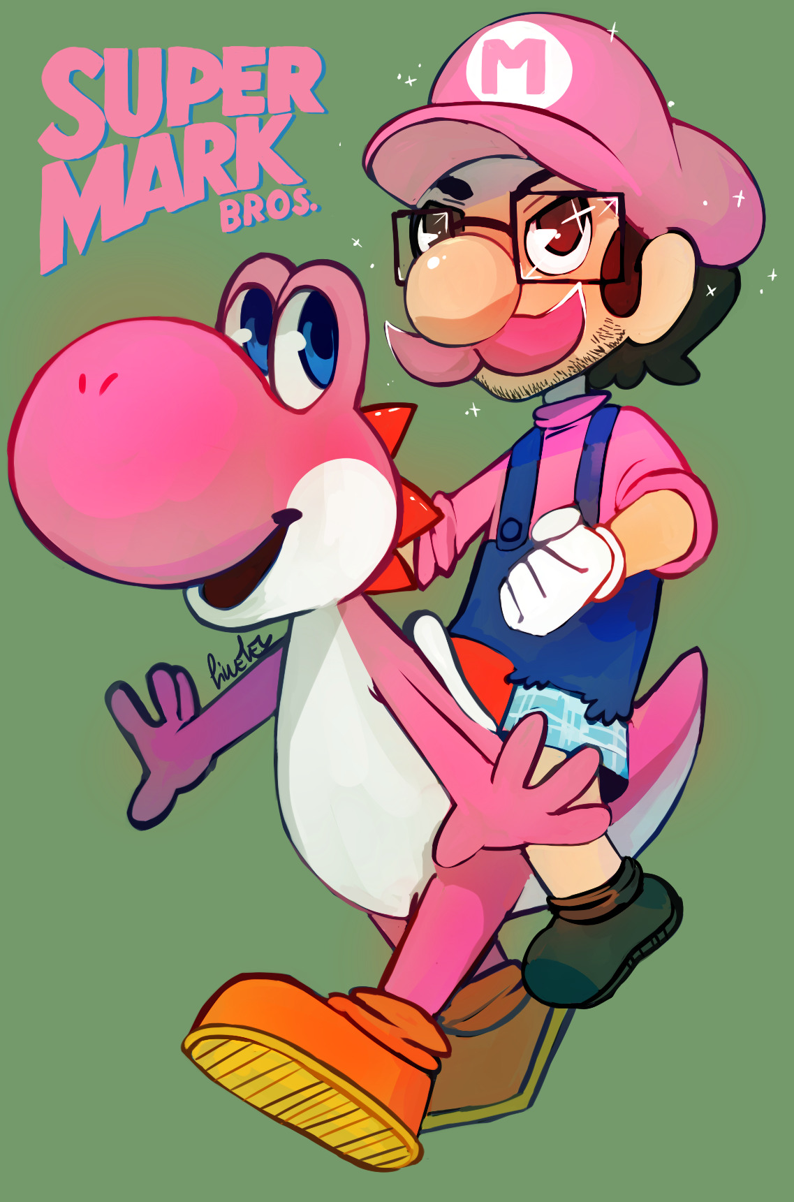 legendofjaku:  Super Mark Bros! :D FanArt made for Markiplier’s recent (and at