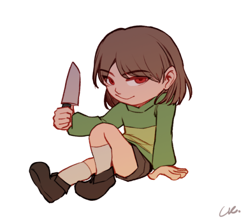 Phew, I made it ! Merry Christmas everyone ! Here’s Chara that I am drawing in a million years x’D S