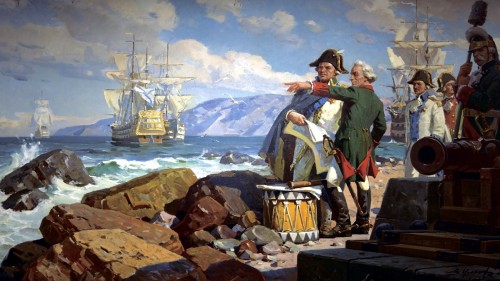 1782 General Suvorov y  almirante Ushakov en Crimea