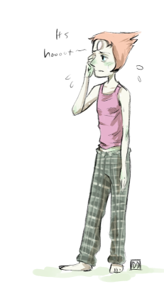 demdoodles:  doodled Pearl in my pj’s