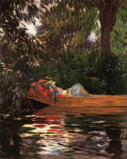 artist-sargent:Under the Willows, 1887, John Singer SargentMedium: oil,canvas