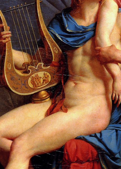 c0ssette:Jacques-Louis David (Detail) Paris and Helen,1788.