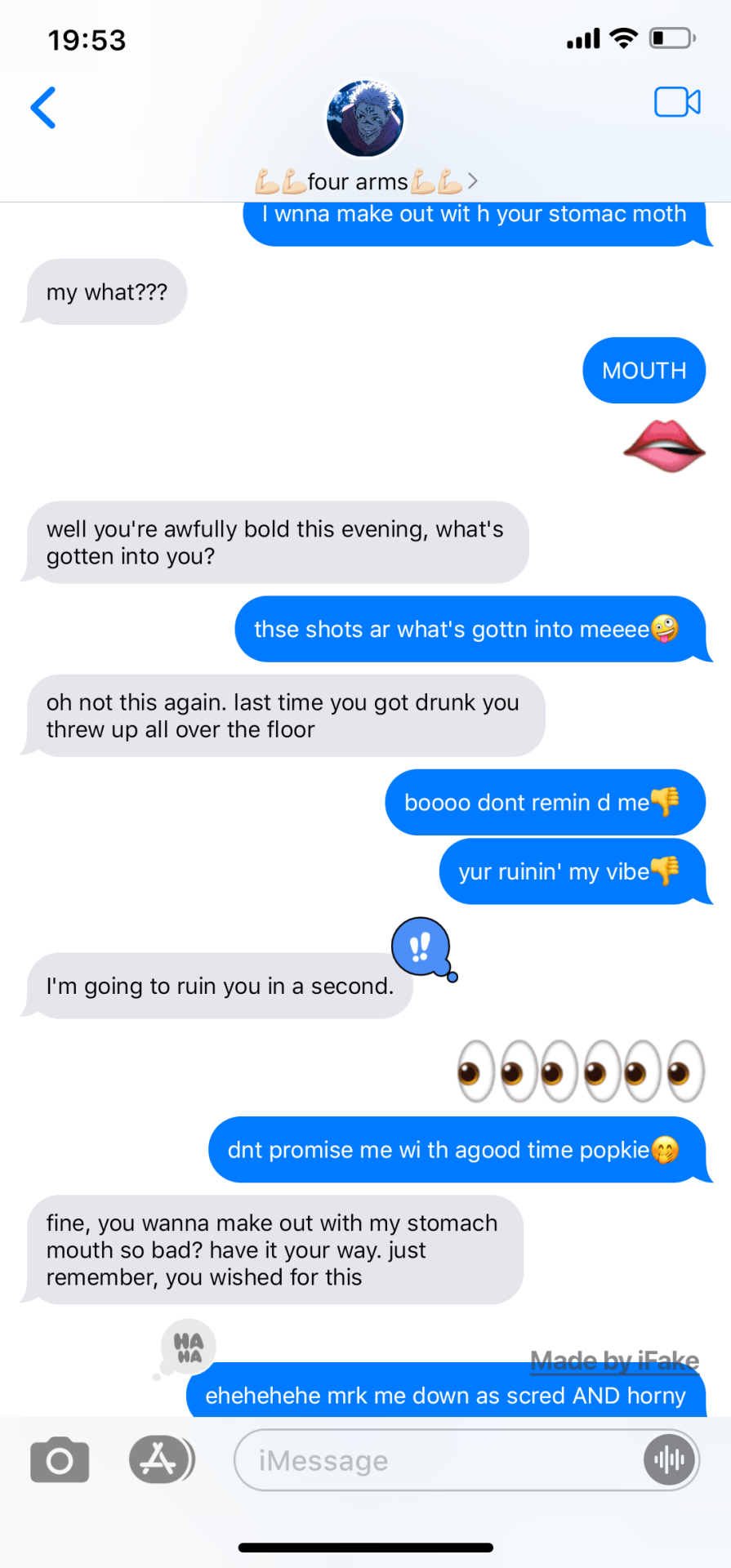 TEXTING THEM WHILE DRUNK