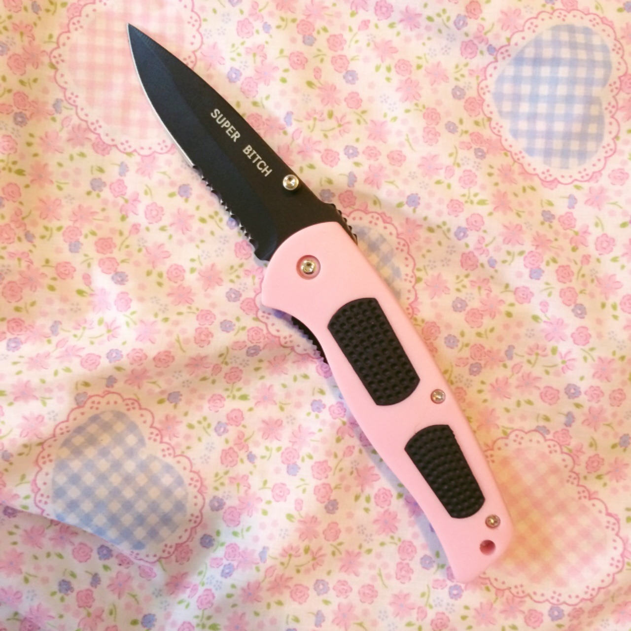 shop-cute:  SUPER B*TCH Pocket Knife $9.99 