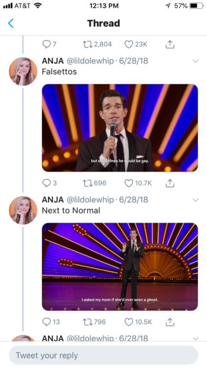 mysticalmoonymermaid:John Mulaney as musicals: a thread