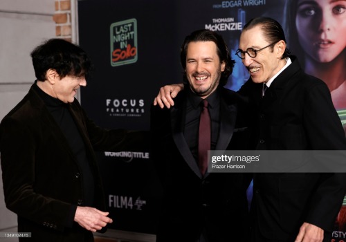 SPARKS and Edgar Wright at the premiere of Last Night In Soho