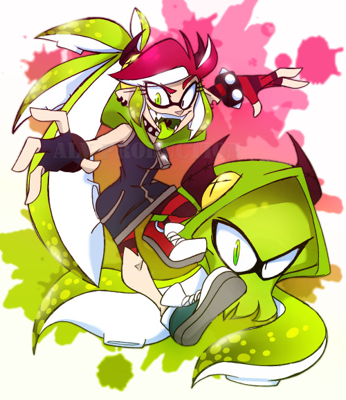 89wfox:Now Demencia on the other hand has the inkling style so this idea came naturally to me!