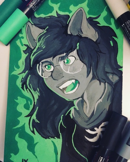 forsaken-spirits: Grimbark Jade from Homostuck since I wanted to join the Posca phase and my compute