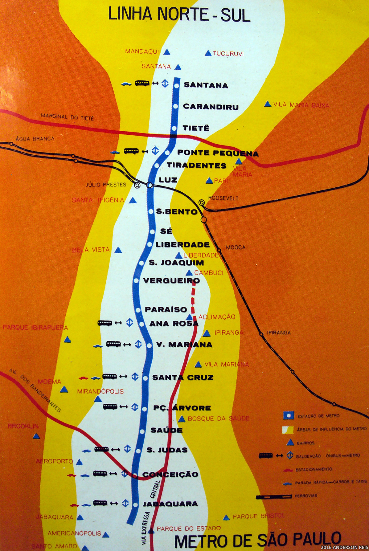transitmaps:
“ Historical Map: Metro de São Paulo Linha Norte-Sul, c. 1973
Before it became Linha 1, the São Paulo Metro’s first line was simply called the North-South Line after its general alignment. Although the photographer on Flickr dates it to...