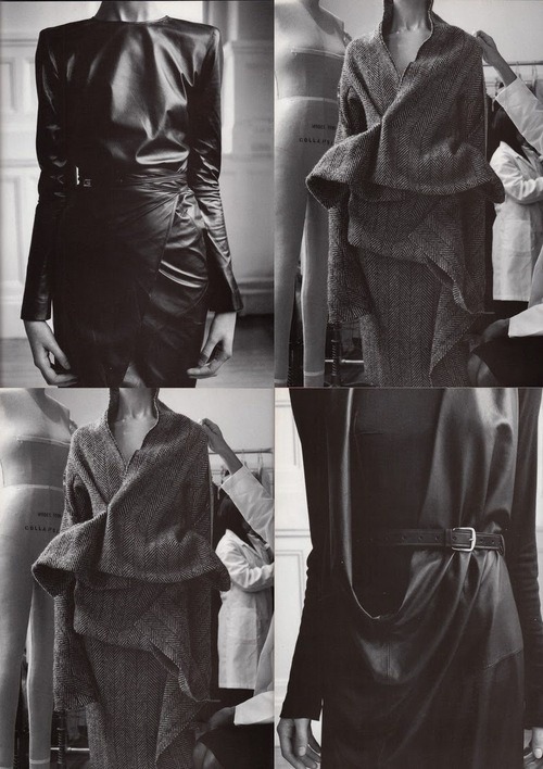 explosivim:  Yohji Yamamoto &amp; Maison Martin Margiela, f/w 1998  Maggie Rizer