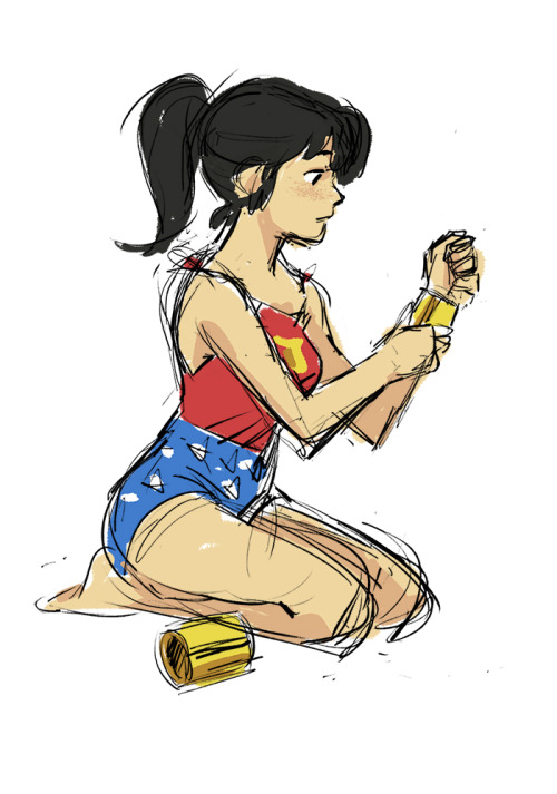 chrispalmerart:Super rough Wondergirl idea, I’ll finish tomorrow.