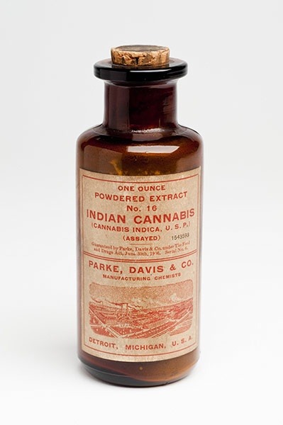 Medicinal Indian cannabis, 1920s. Manufactured by Parke, Davis and Co of Detroit, USA. Wellcome Imag