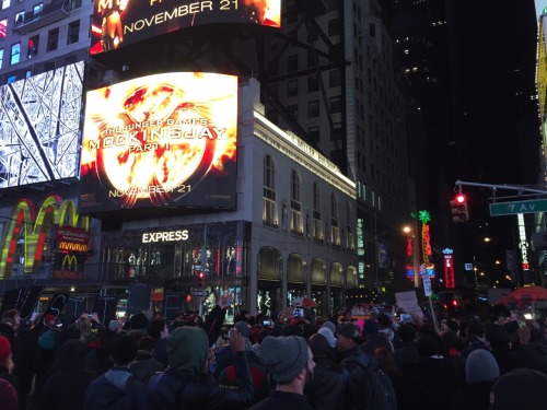 sidizenkane:  Protests in Times Square tonight 