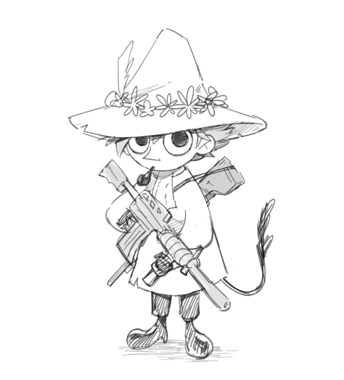 Snufkin And Joxter But With GUNS