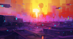 edgertttechnology:  Daily Sketch 67 by Anthony Beyer (xpost /r/ImaginaryColorscapes) 