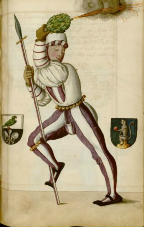 Radical Fashion from the Schembart Carnival (1590)Illustrations from a 16th-century manuscript detai