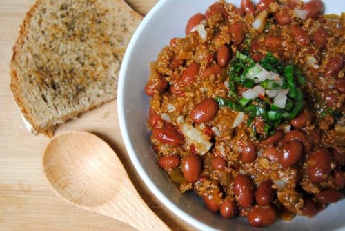 Hearty vegan chili