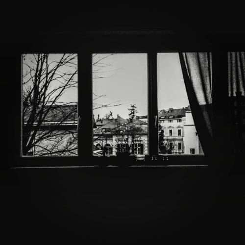 #picoftheday #window #Graz #Österreich #blackandwhite #photography #bw #myroom #room #bedroom #view 