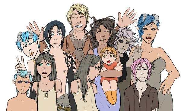 Omg, too much people, i&rsquo;m dying with colouring ToT They are all new ocs