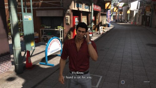 Porn Pics bazwatch:Reblog to have Kiryu find a cat
