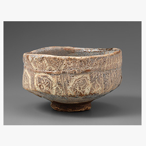 Tea Bowl, named YamanohaMino ware, nezumi-shino typeGlazed stonewareJapan  Momoyama-Edo periods, 17t