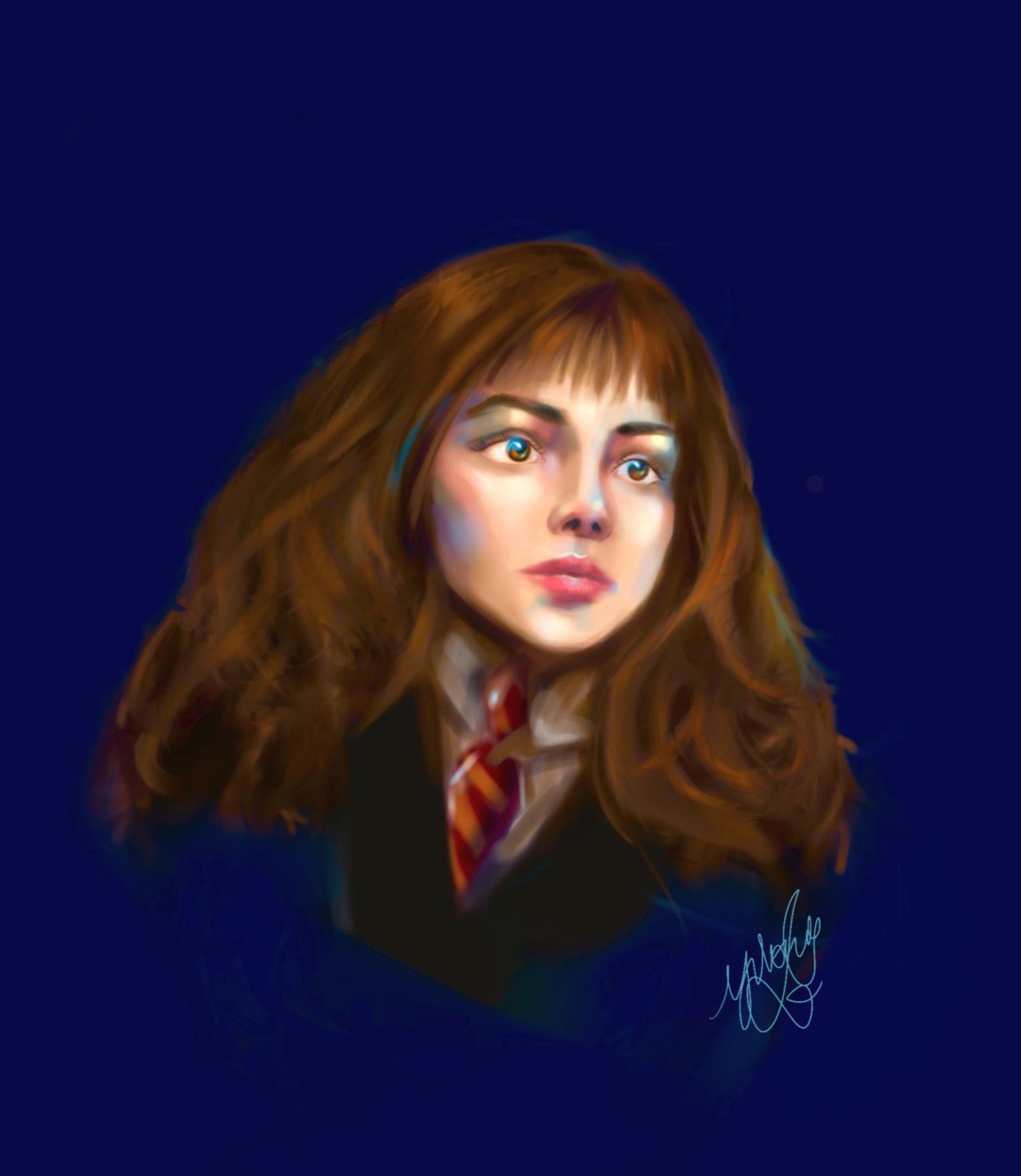 Been wanting to draw Hermione ever since I Harry in second Now