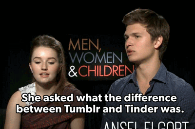 staff:  The difference is that Tumblr will get you laid.  h/t to eonline