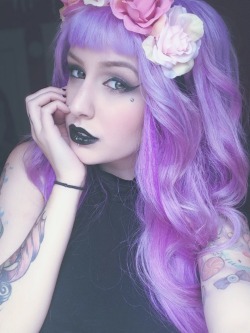 toxikbarbie:   ☠✞☠Follow for more pastel goth☠✞☠  Uhm you can take that stupid little link right off and hey here’s an idea, why not credit me seeing as this is my photo :) 