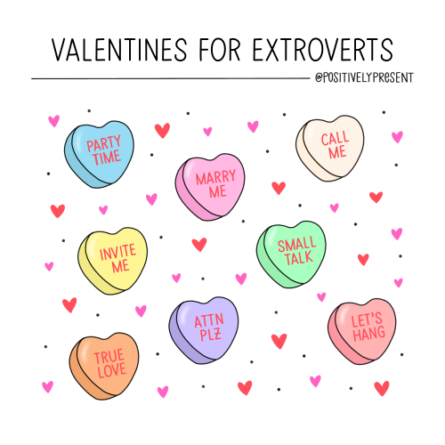 positivelypresent:Valentines for Introverts + Extroverts! 