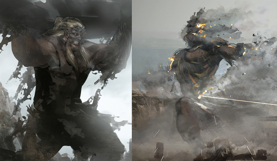 titan final fantasy concept art