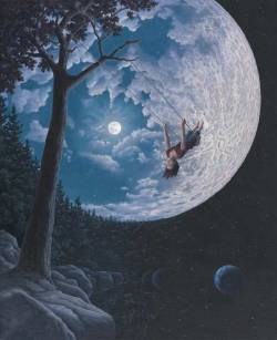 ufo-the-truth-is-out-there:  Stay wild moon child: by Rob Gonsalves