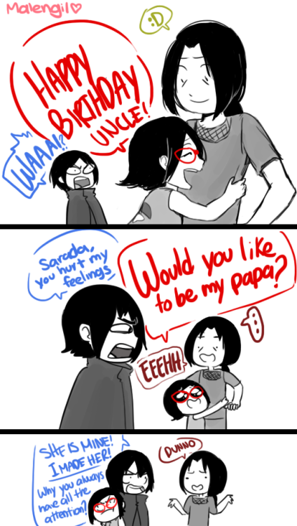 askmalengil:  Happy Birthday Itachinow this is in english ;D