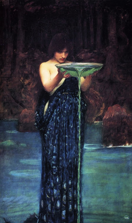  Circe Invidiosa by John William Waterhouse (1892)  This is one of my favourite paintings in the world.